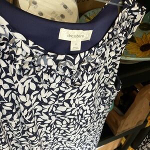 Black and white print party dress